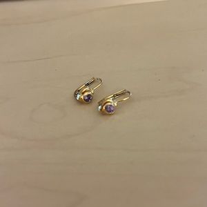 Amethyst Gemstone Drop Earrings